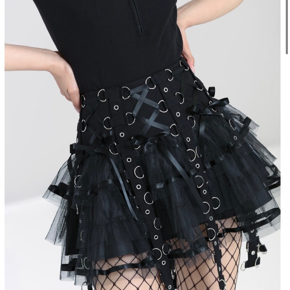 Hell Bunny Chai Mini Skirt Size Medium